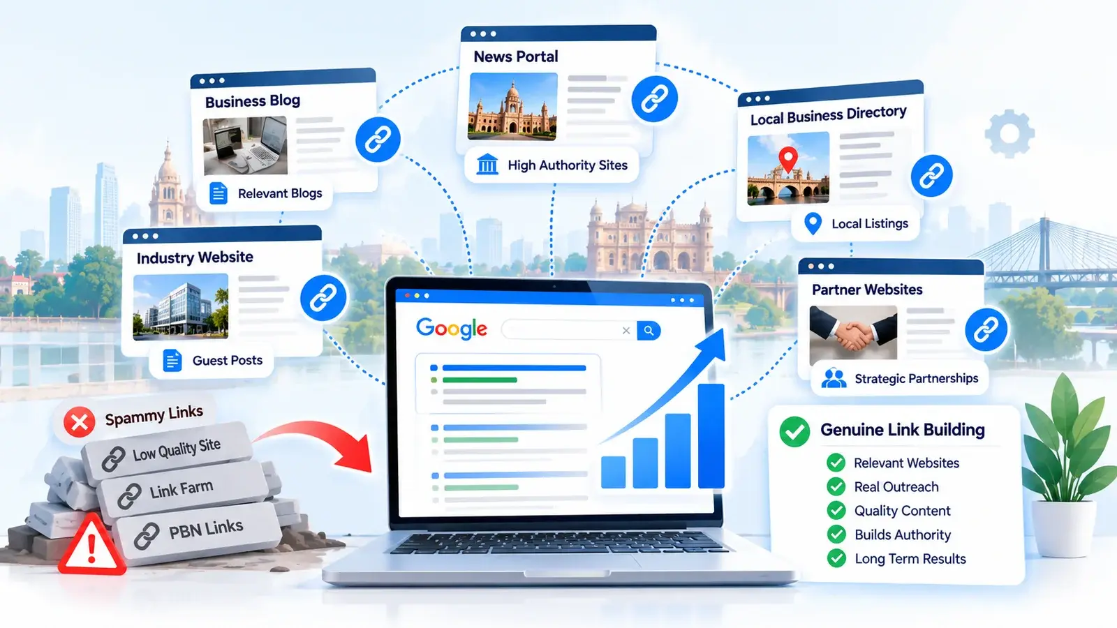 Link building services in Ahmedabad for website authority