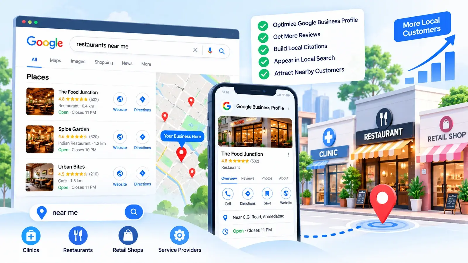 Local SEO services in Ahmedabad for nearby customers