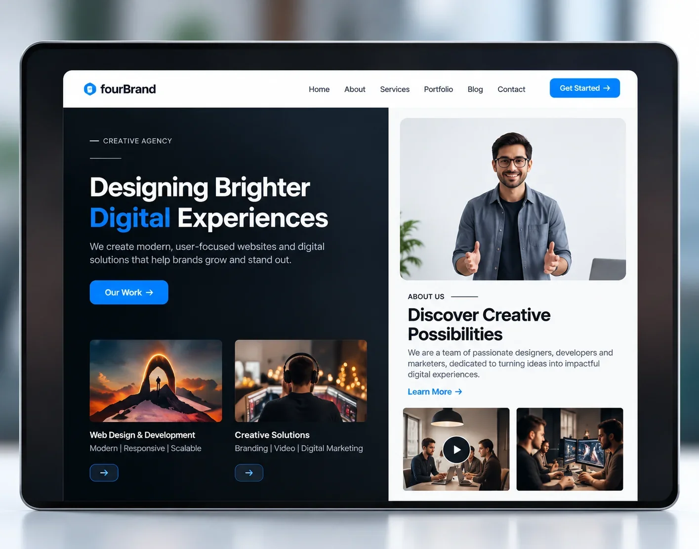 Mobile-friendly WordPress website for smartphones and tablets